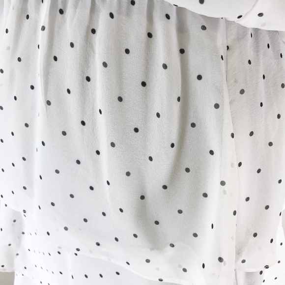 ✨sold✨ parker • polka dot tiered silk summer dress - Picture 6 of 8